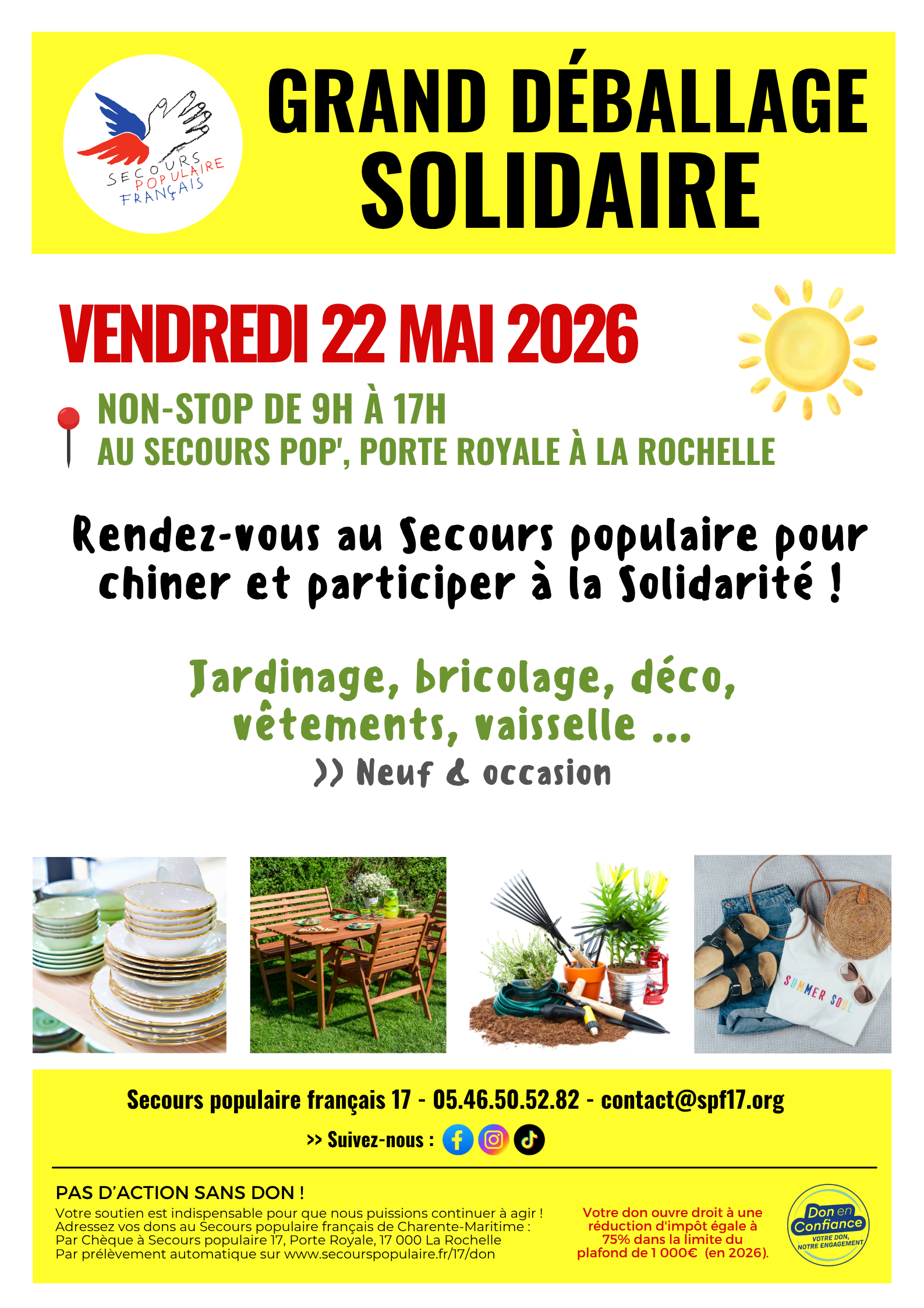 Grand déballage du Secours pop' La Rochelle